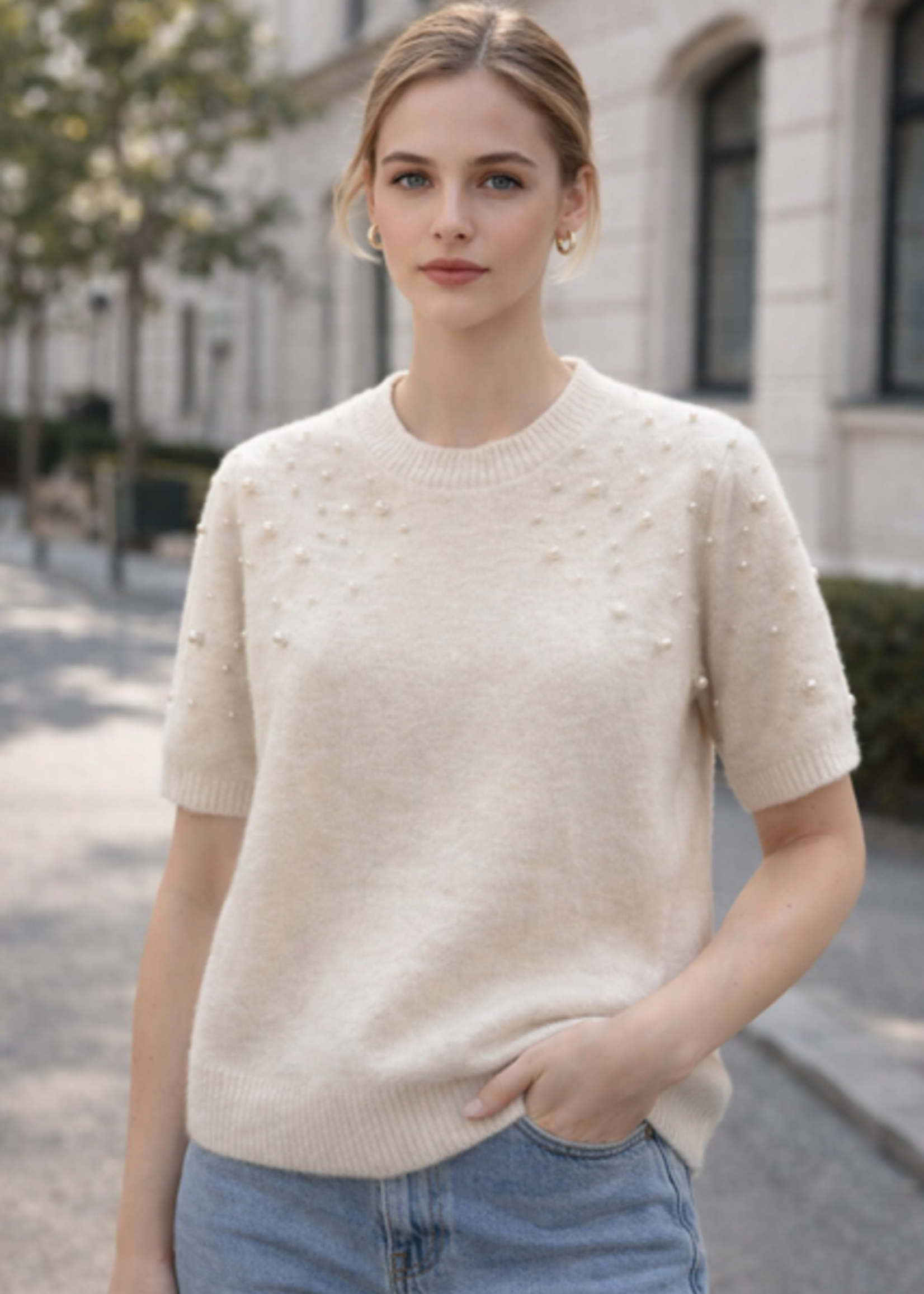 CASH & CARRY  KLEDING 2026 Jan-mei Pearl Trui  AM1048