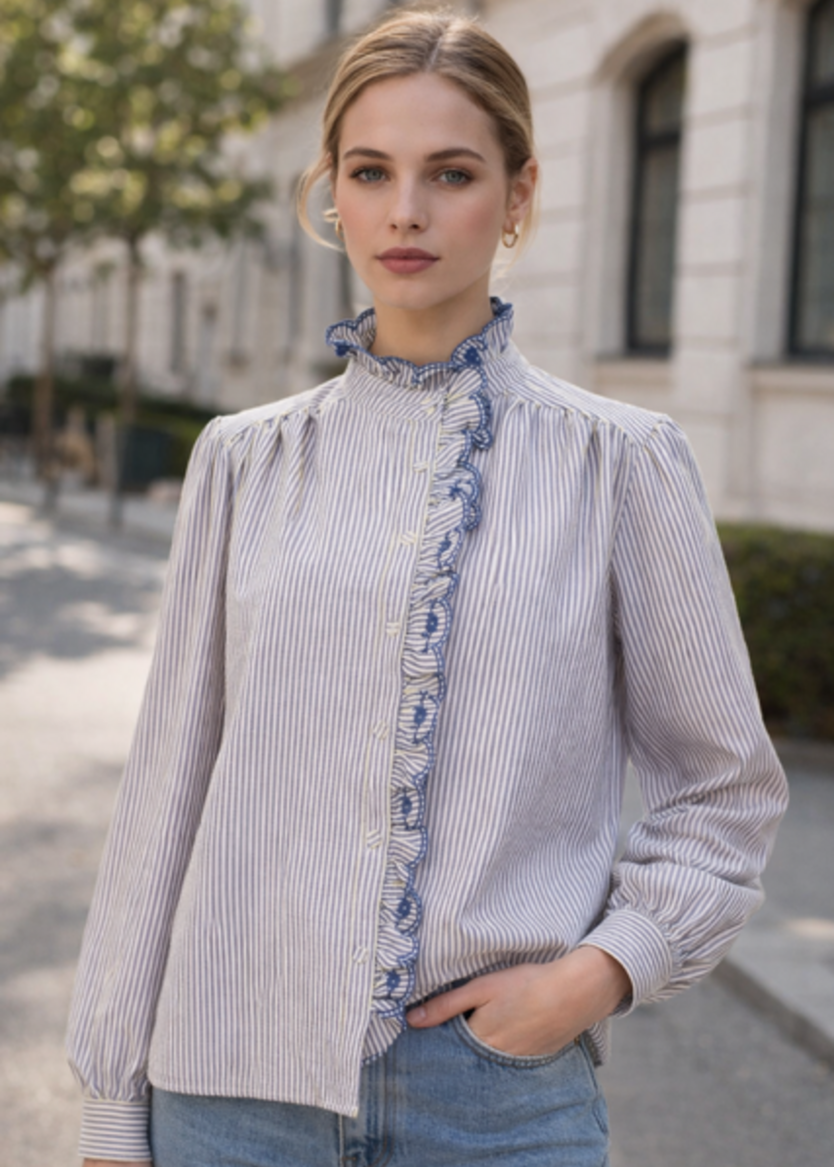 CASH & CARRY  KLEDING 2026 Jan-mei Blouse Stripe CH3589