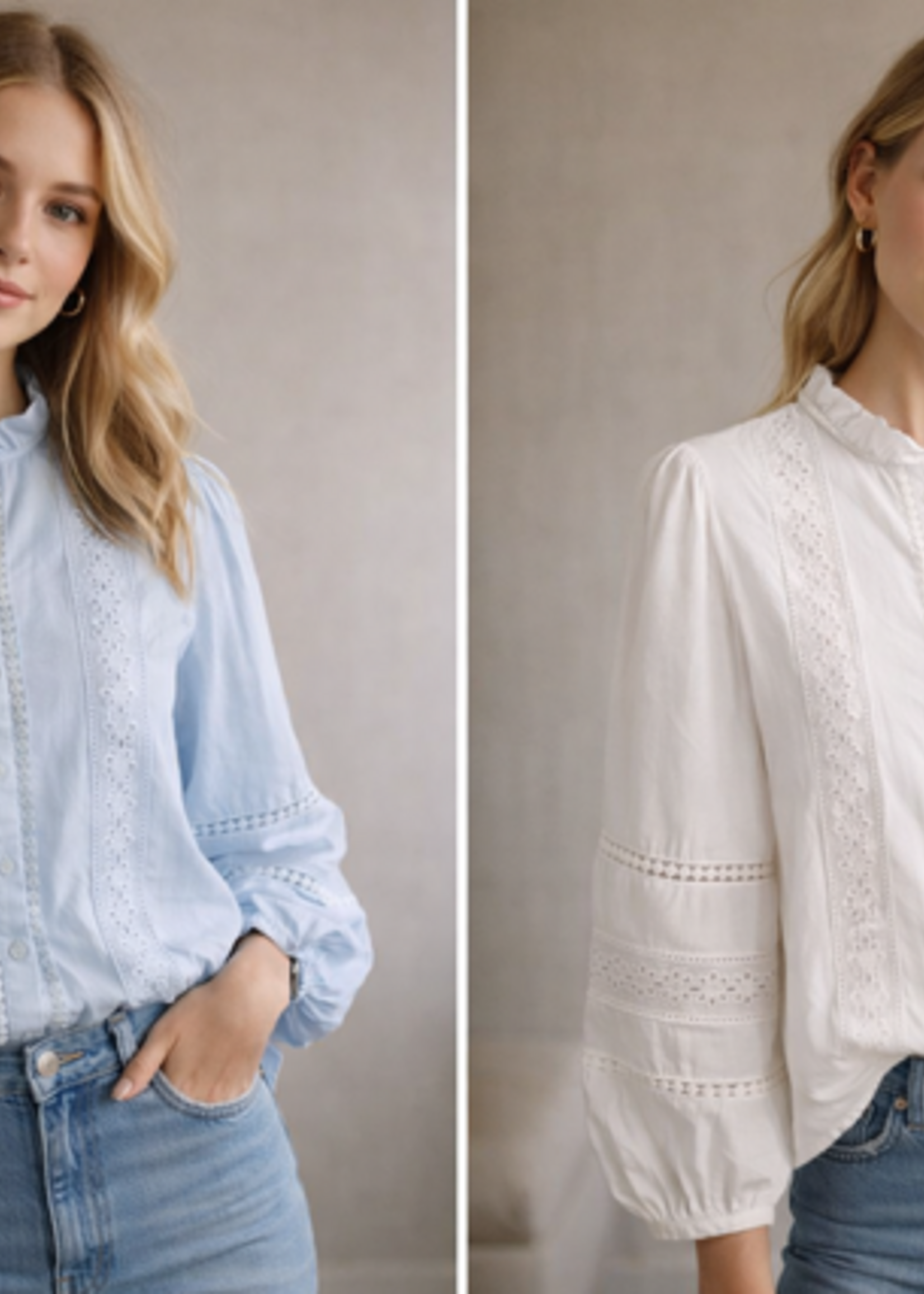 INKOOP VOORJAAR/ZOMER  2026 Blouse Emma & Ella (2 kleuren )  REFN6431