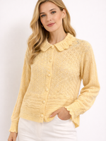 Vest geel gehaakt (leila)