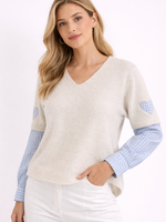 Heartbeat Trui (blauw wit)