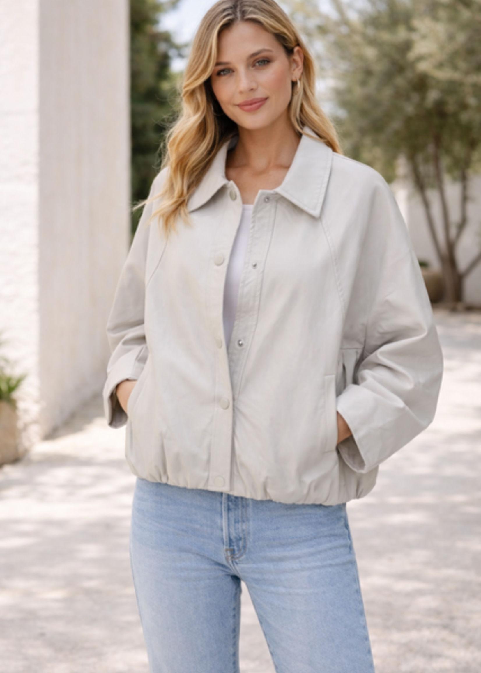 CASH & CARRY  KLEDING 2026 Jan-mei Ballon Jack lederlook beige PU Anna