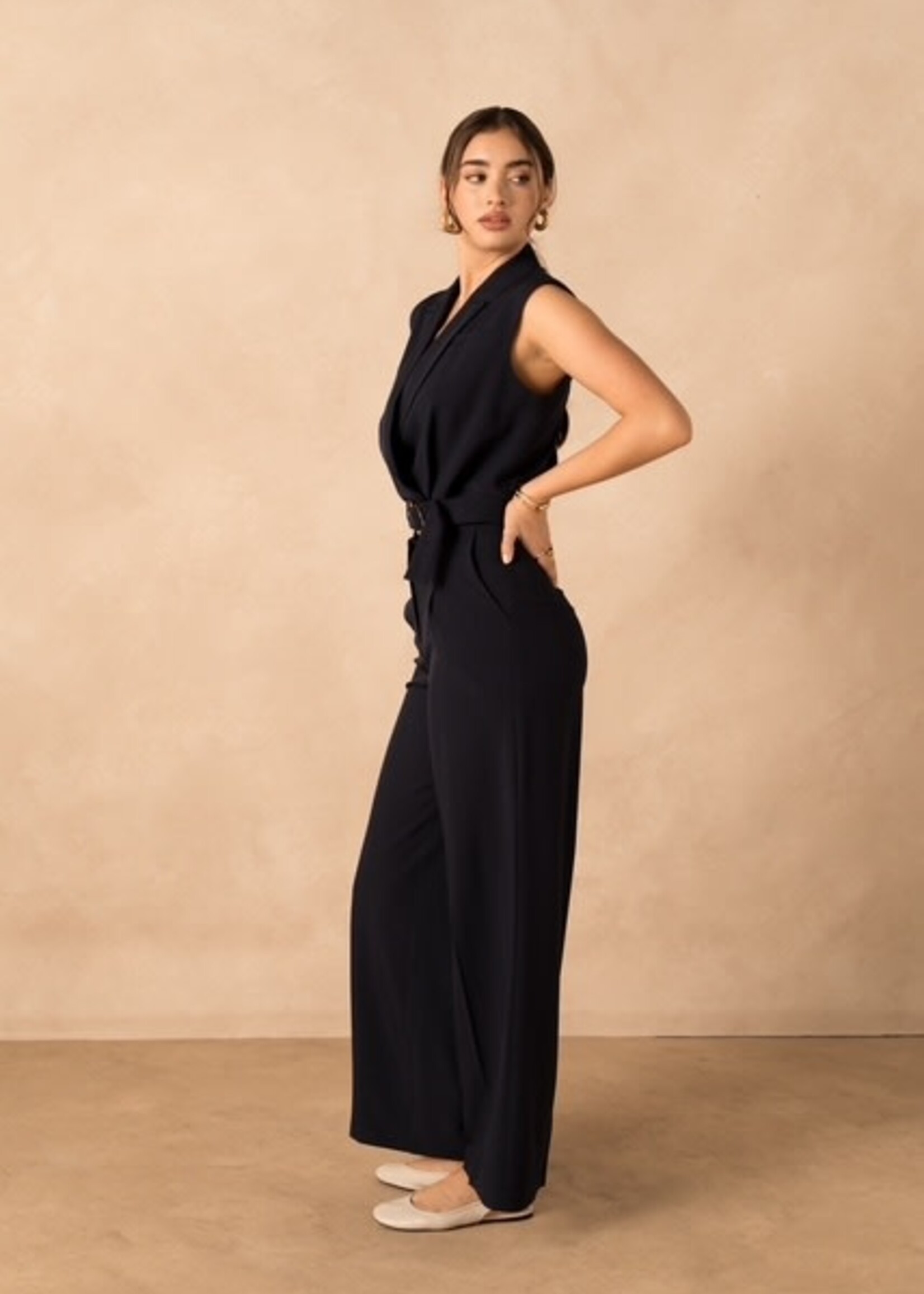 CASH & CARRY  KLEDING 2026 Jan-mei Gilet Kort Navy V358 Estelle