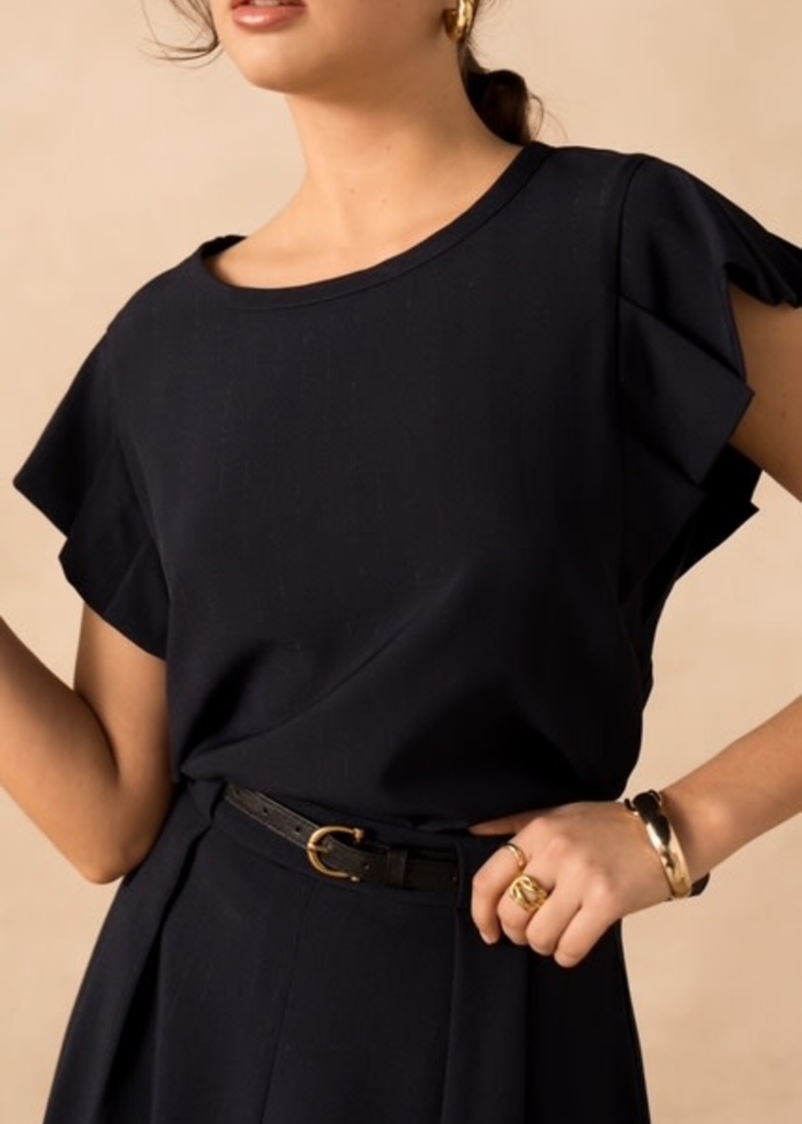 H743 Navy blue Top Ita