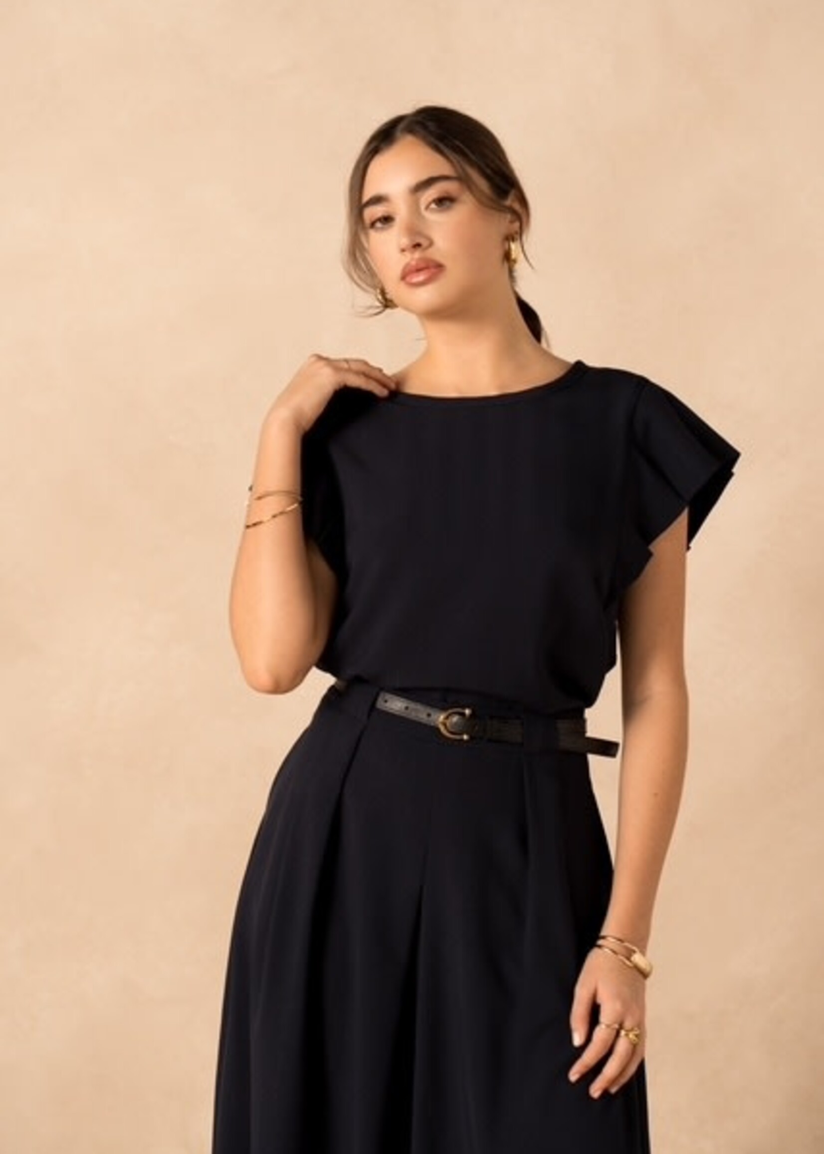 H743 Navy blue Top Ita