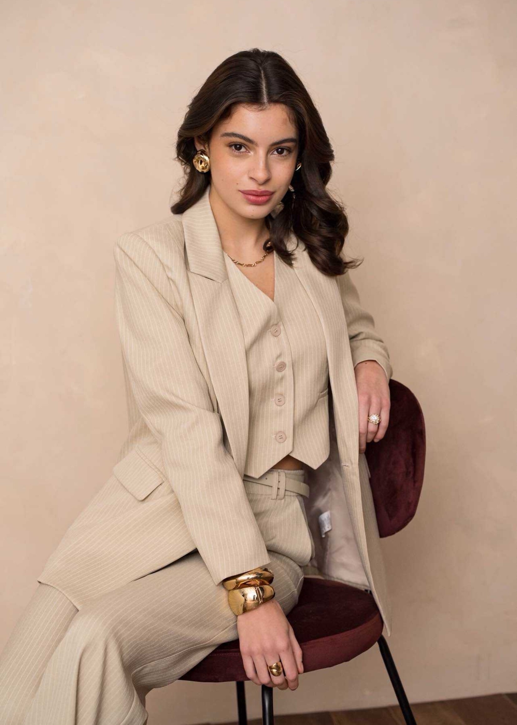 Blazer oversized stripe Maria V332