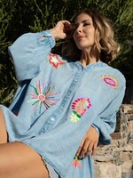 CASH & CARRY  KLEDING 2026 Jan-mei Ibiza Blouse Helena Gold & Silver