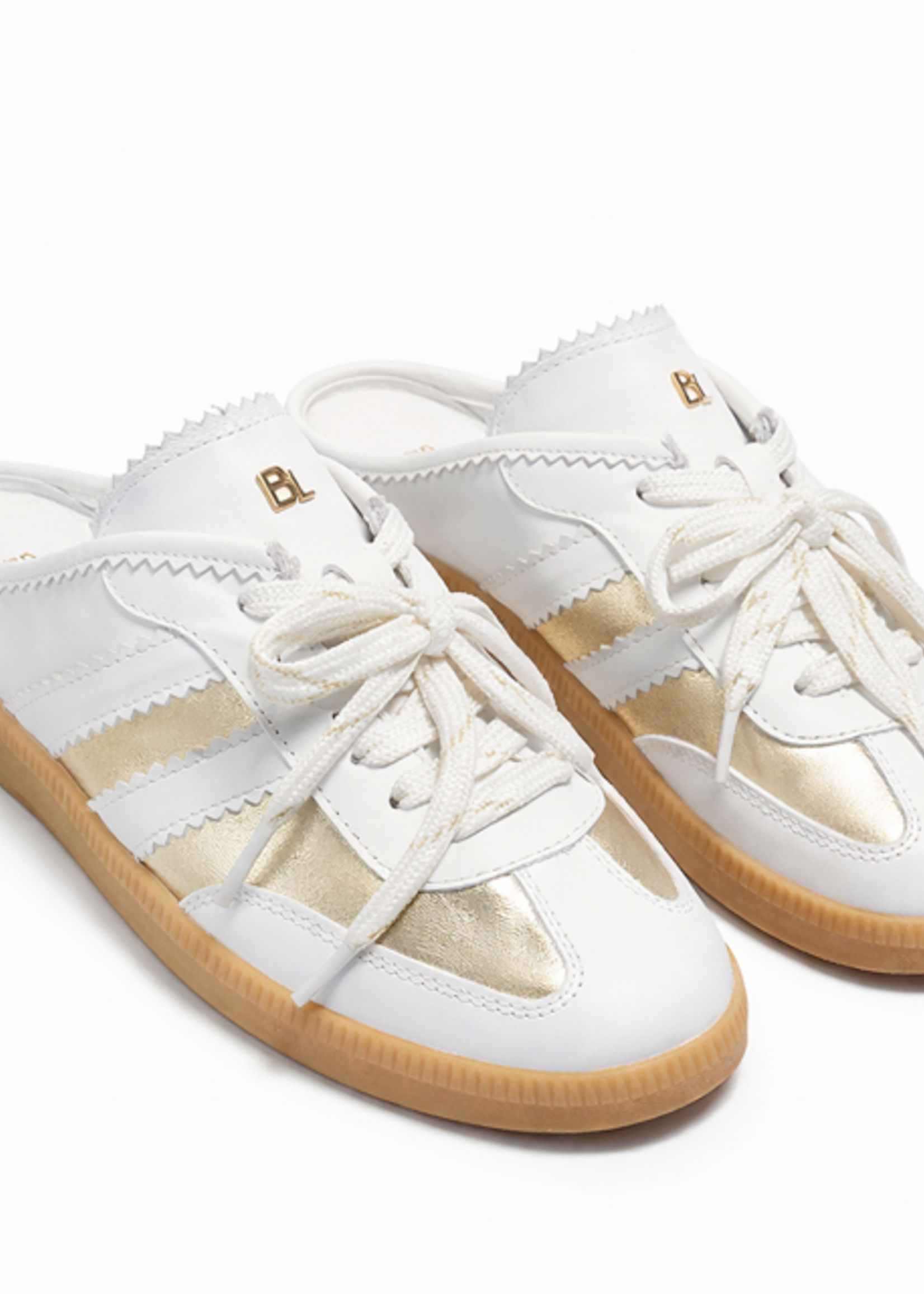 Sneakers Babouche Vally-180 Goud/wit