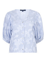 KLEDING RED BUTTON S 2026 SRB4838 Blouse Balloonsleeve stripe & Flower