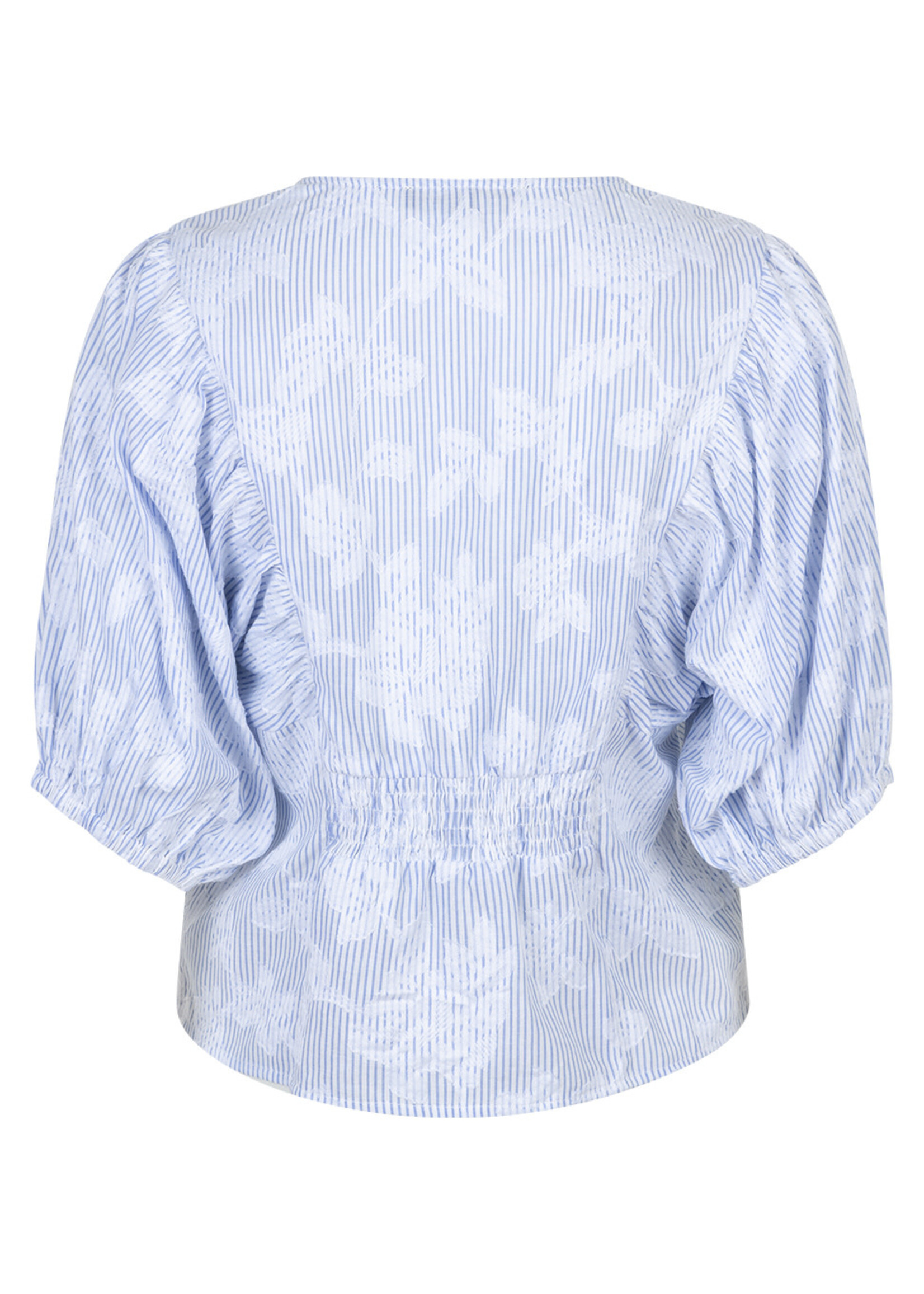 KLEDING RED BUTTON S 2026 SRB4838 Blouse Balloonsleeve stripe & Flower