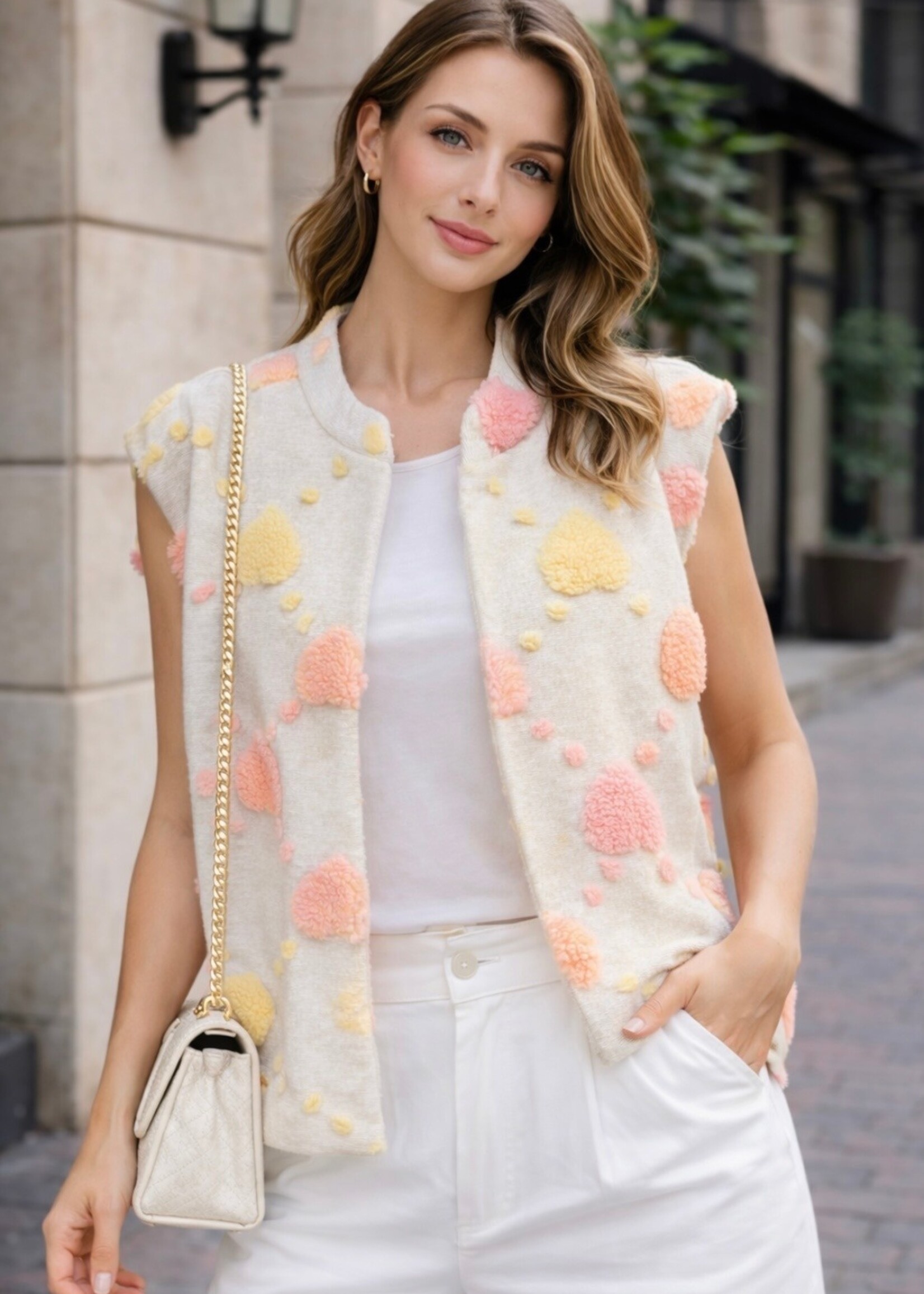 CASH & CARRY  KLEDING 2026 Jan-mei Gilet Hearbeat Badstof Italy