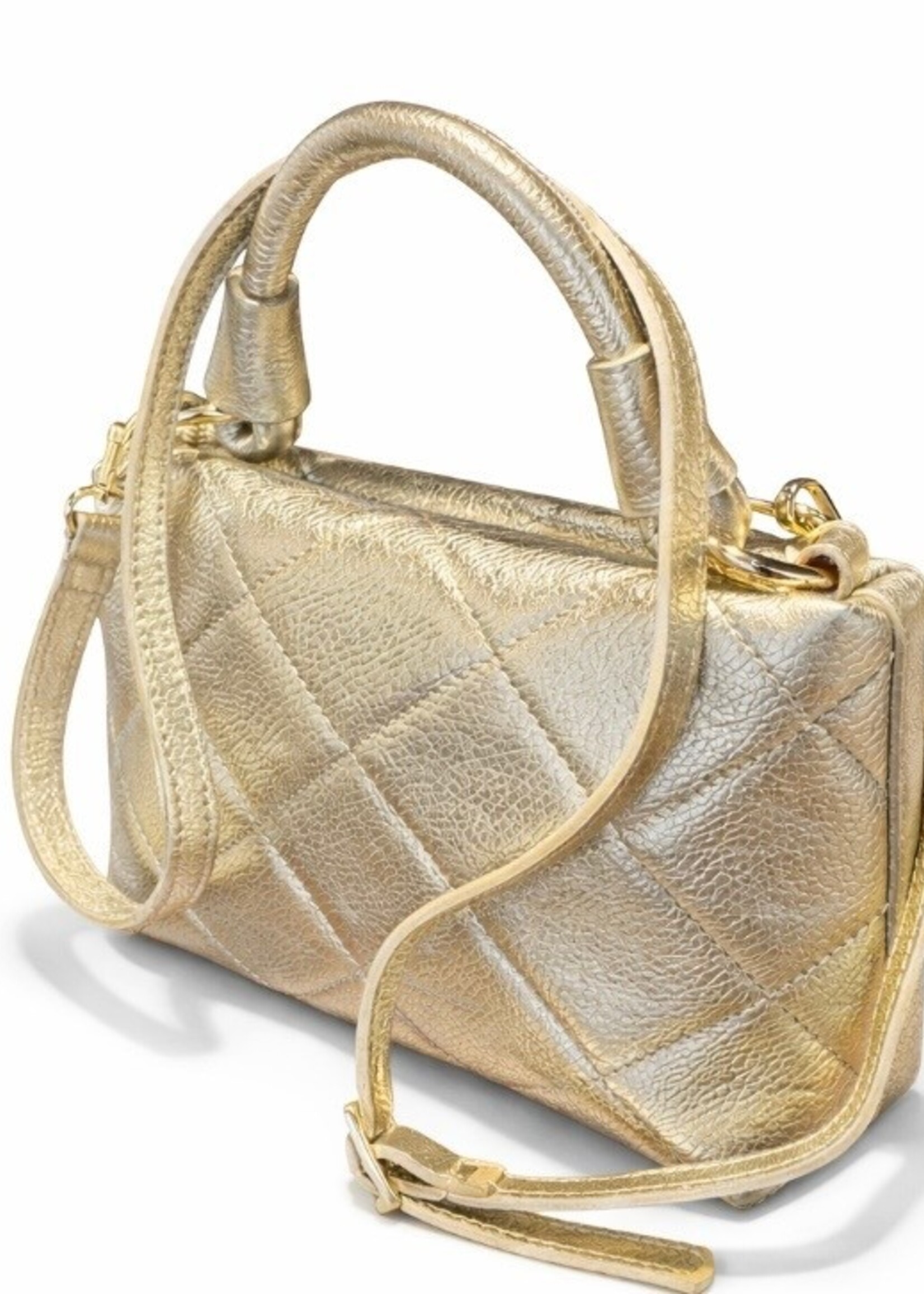 CASH & CARRY TASSEN/RIEMEN/ 2026 Gold diva Bag Leder