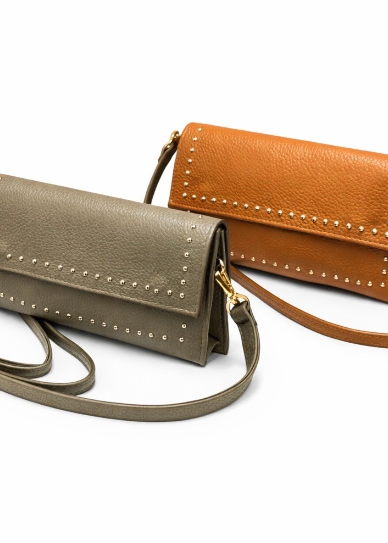 CASH & CARRY TASSEN/RIEMEN/ 2026 Tassen Italia Maria Triste Lederen clutch