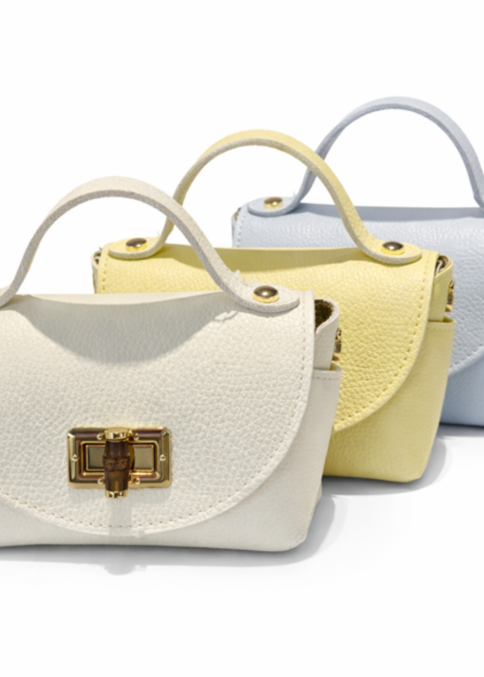 CASH & CARRY TASSEN/RIEMEN/ 2026 Small Bag kitty 100% leder