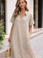 CASH & CARRY  KLEDING 2026 Jan-mei JurkYou See Organze Taupe kraag