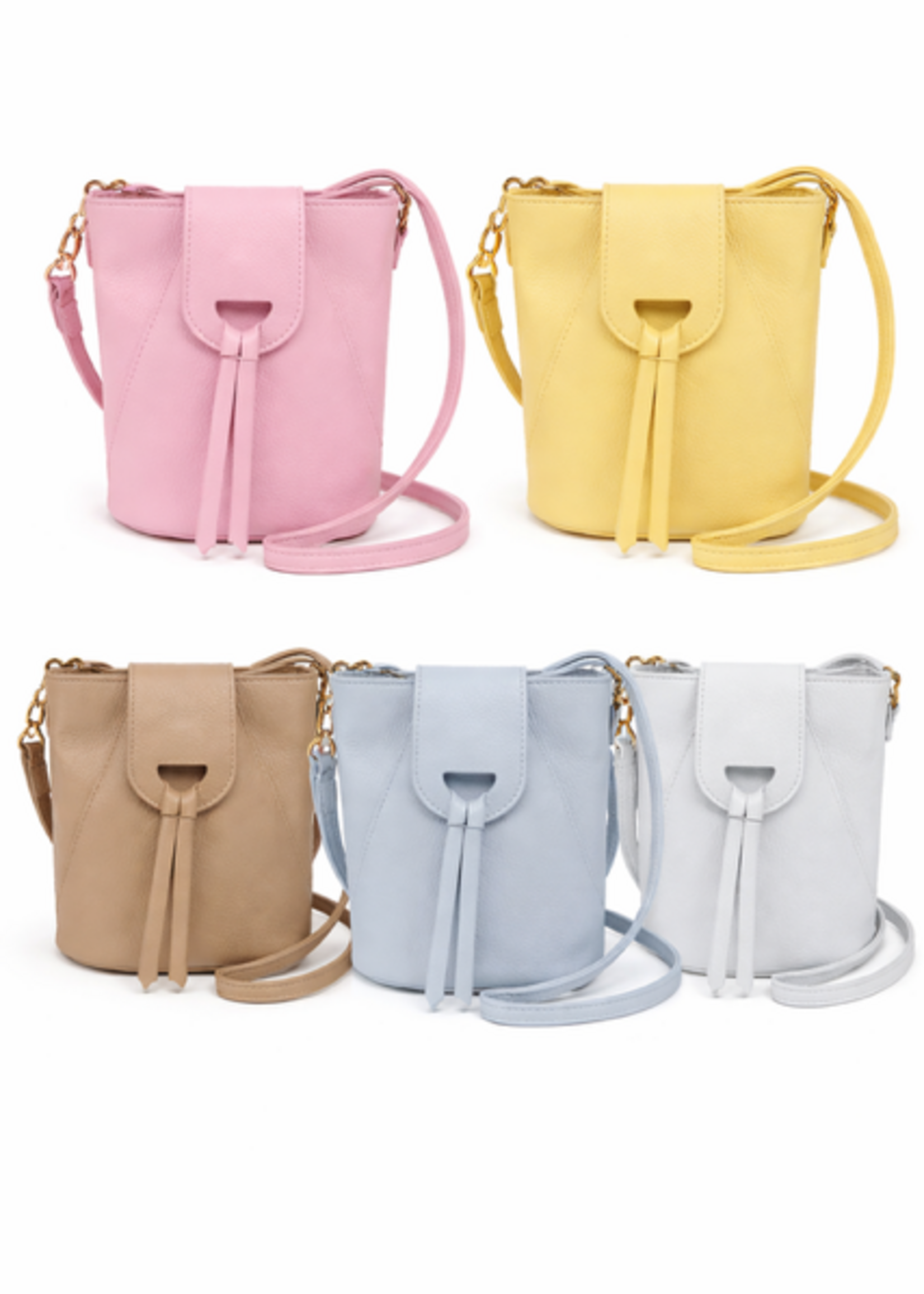 CASH & CARRY TASSEN/RIEMEN/ 2026 Lederen schoudertasjes Rosa (alle kleuren)