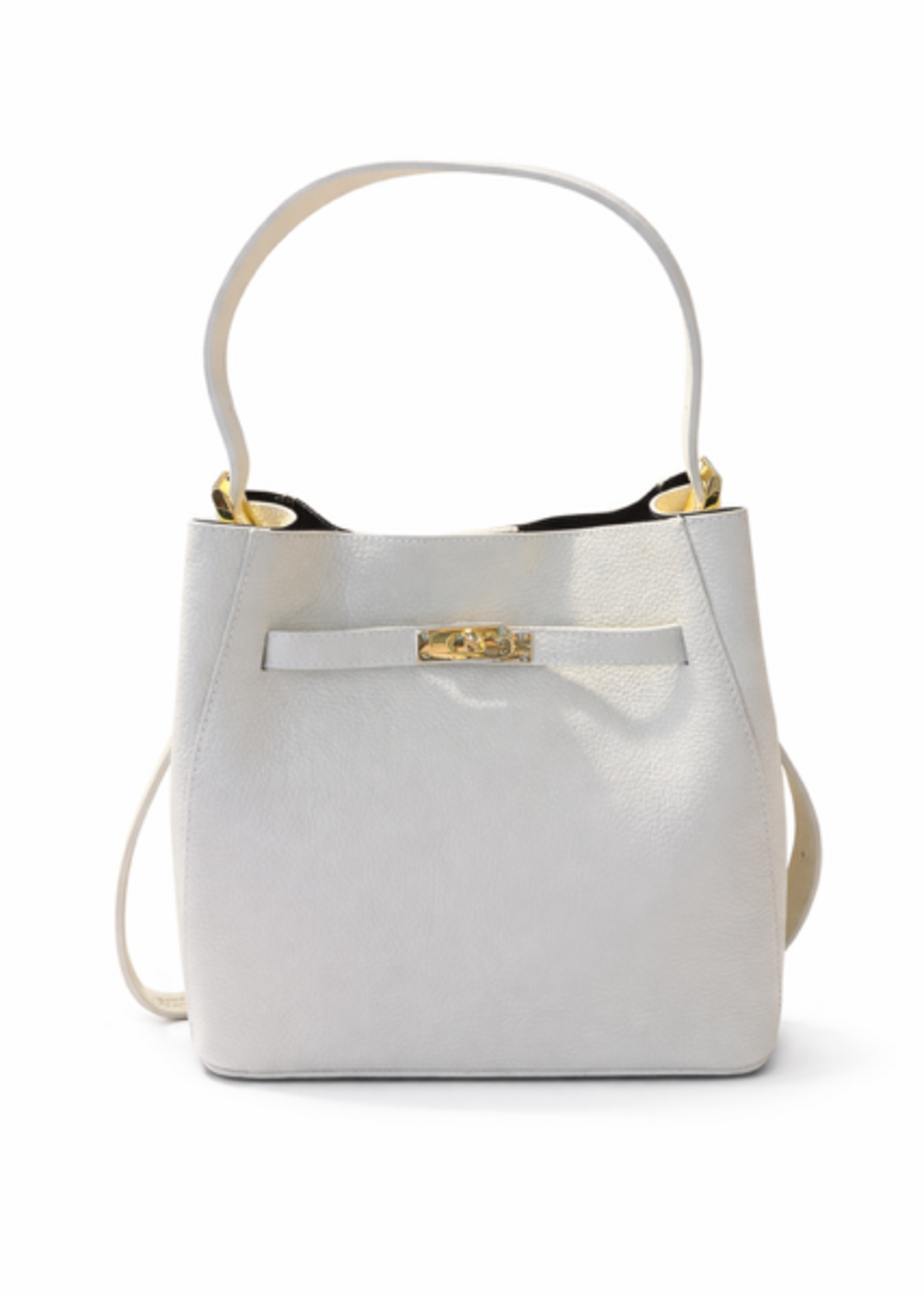 CASH & CARRY TASSEN/RIEMEN/ 2026 Handtas leder Offwhite Milano