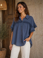 CASH & CARRY  KLEDING 2026 Jan-mei Blouse Marissa Navy