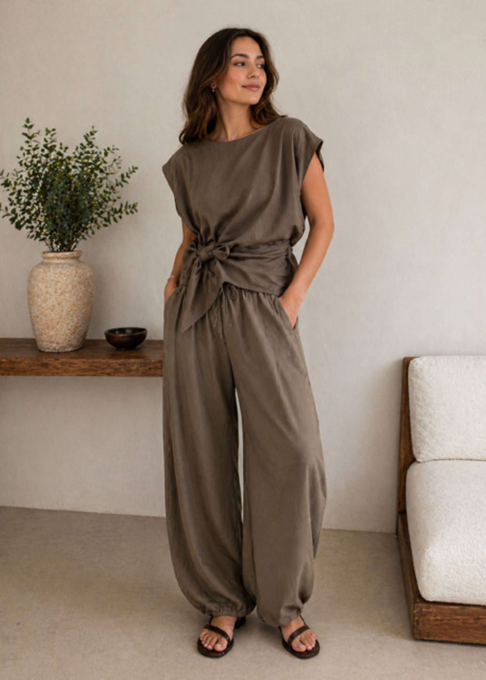 CASH & CARRY  KLEDING 2026 Jan-mei Trendy barel broek Ambika (meerdere kleuren)