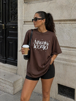 CASH & CARRY  KLEDING 2026 Jan-mei T shirt Choco Always Iconio