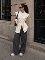 CASH & CARRY  KLEDING 2026 Jan-mei Gilet Ambika Oversized off white