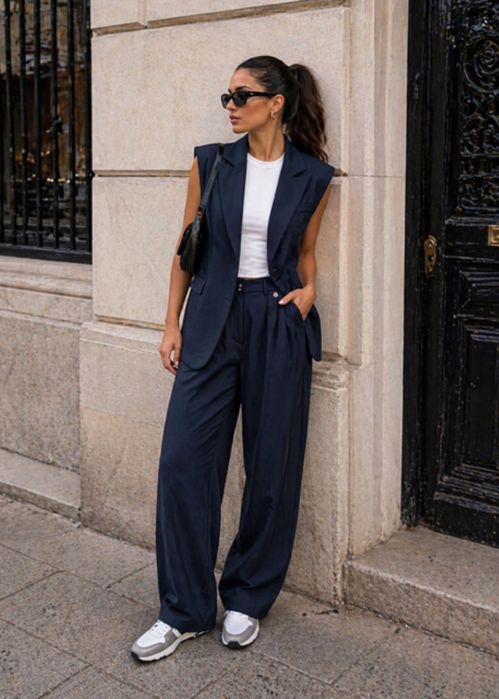 CASH & CARRY  KLEDING 2026 Jan-mei Navy Gilet Ambika