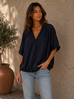 INKOOP VOORJAAR/ZOMER  2026 Besteller oversized shirt elastic ( Judith) alle kleuren