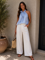 CASH & CARRY  KLEDING 2026 Jan-mei |Top By Clara Light blue