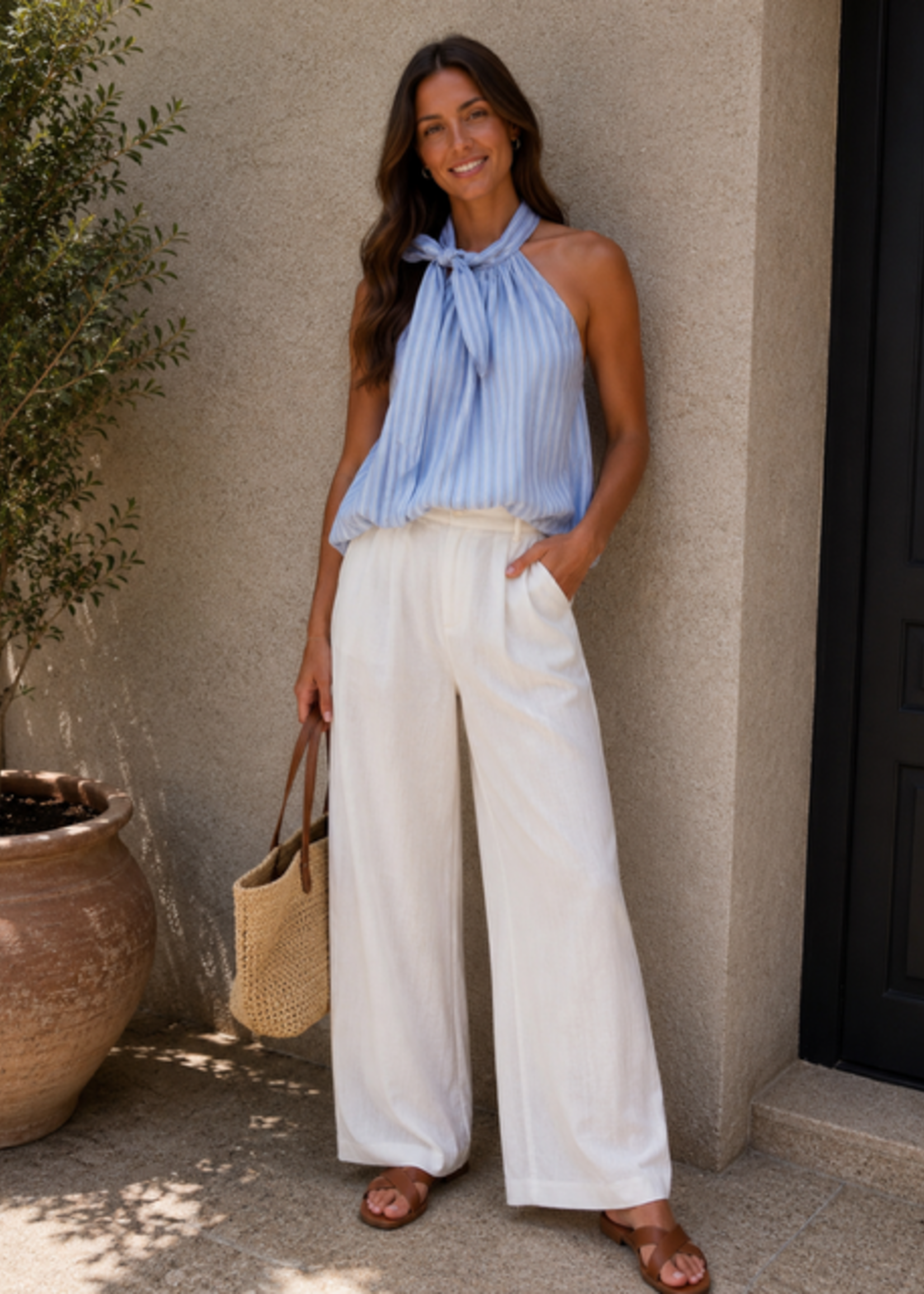 CASH & CARRY  KLEDING 2026 Jan-mei |Top By Clara Light blue