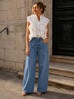 INKOOP VOORJAAR/ZOMER  2026 Top Broderie White Estelia