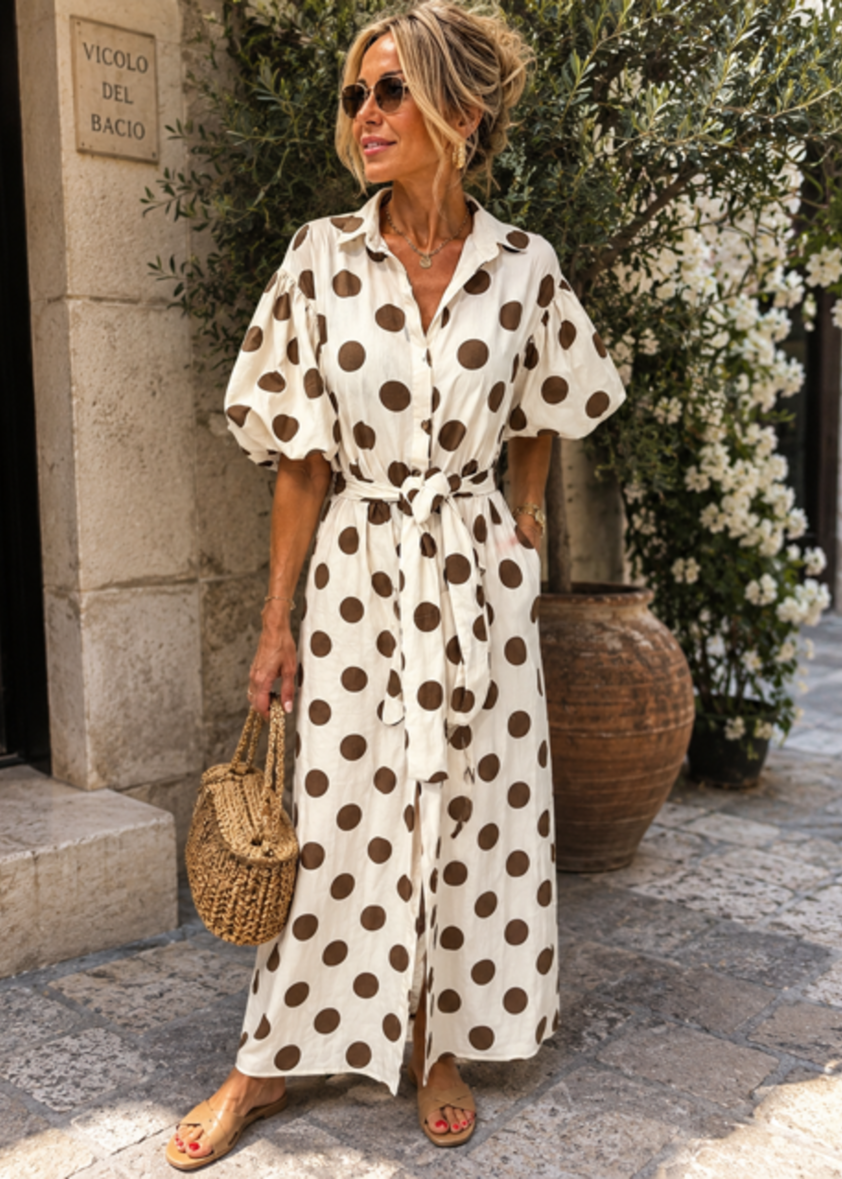 INKOOP VOORJAAR/ZOMER  2026 Jurk Belle Polka Dot