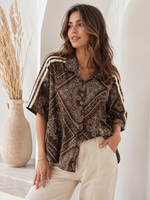 INKOOP NAJAAR/ WINTER 2026 Blouse printed Brown Eefje