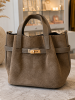 TASSEN/RIEMEN/ 2026 Lederen Citybag Monica Taupe
