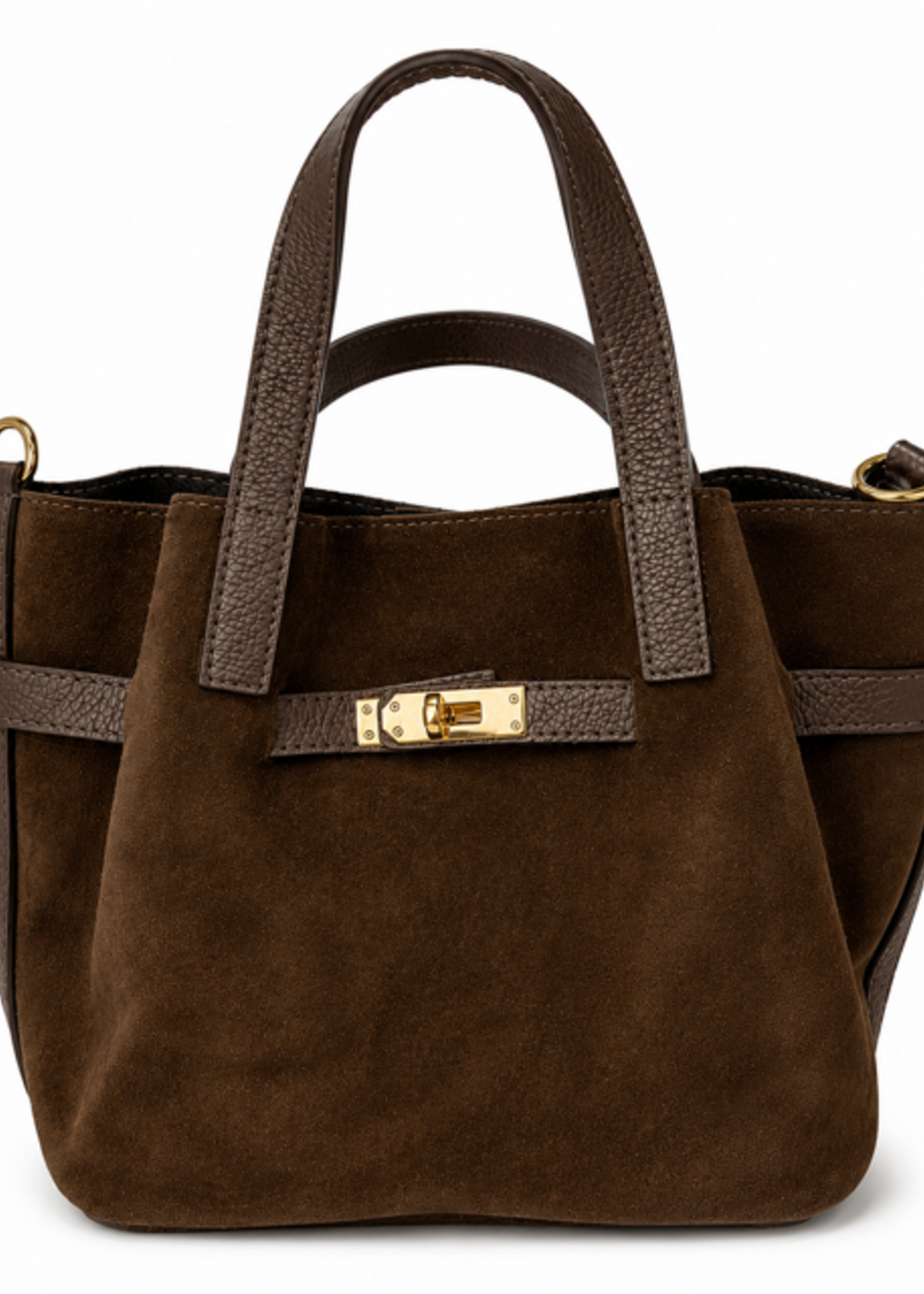 TASSEN/RIEMEN/ 2026 Lederen Citybag Monica Choco Brown