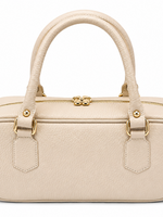 TASSEN/RIEMEN/ 2026 Lederen handtas Lucie beige