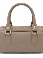 TASSEN/RIEMEN/ 2026 Lederen handtas Lucie Taupe