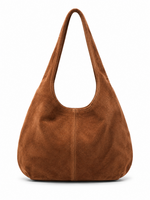 TASSEN/RIEMEN/ 2026 Hobobag Meddy cognac bruin (suede)