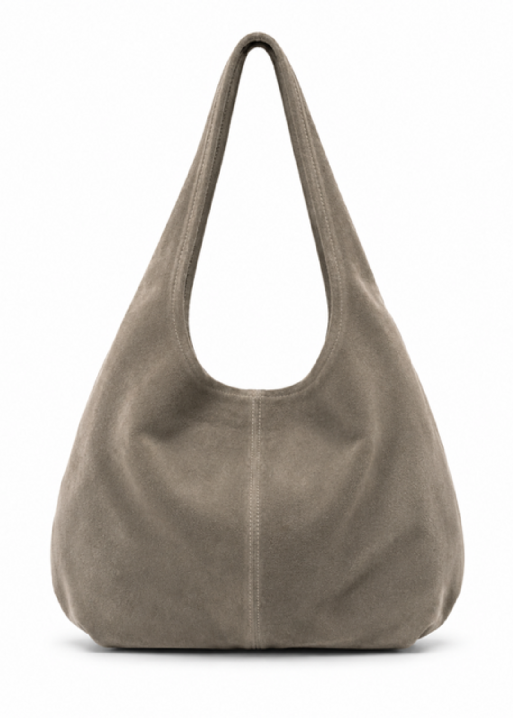 TASSEN/RIEMEN/ 2026 Hobobag Meddy taupe (suede)