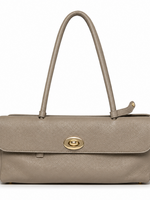 TASSEN/RIEMEN/ 2026 Lederen Handtas Josefien taupe