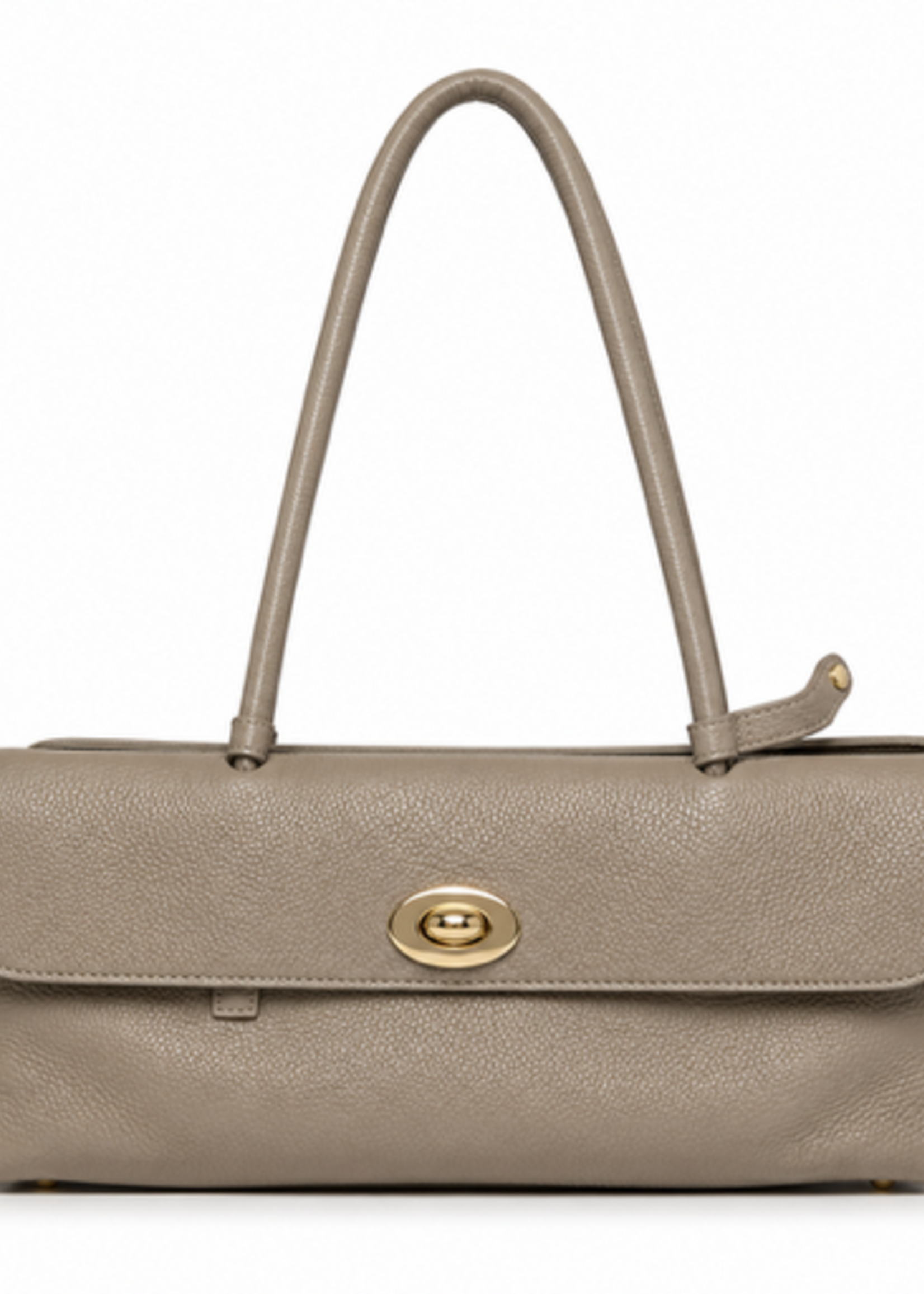 TASSEN/RIEMEN/ 2026 Lederen Handtas Josefien taupe