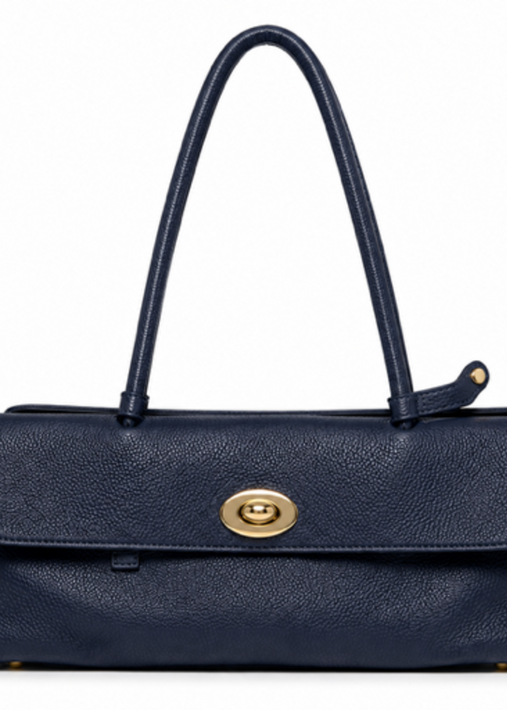 TASSEN/RIEMEN/ 2026 Lederen Handtas Josefien navy