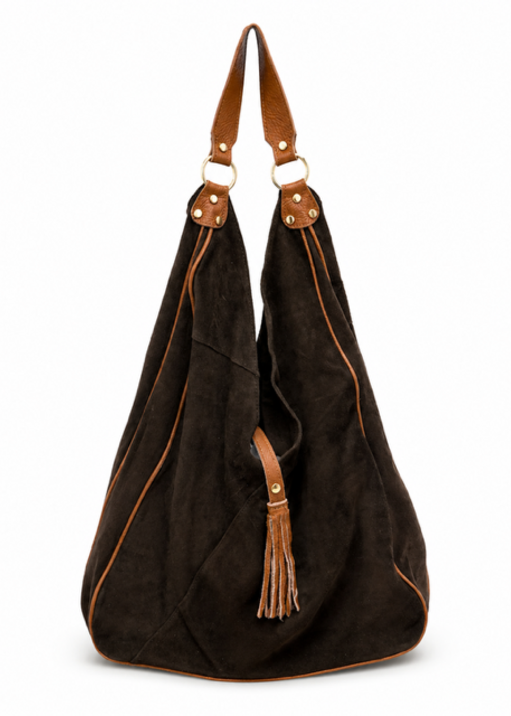TASSEN/RIEMEN/ 2026 Hobobag suede Anja (4 kleuren)
