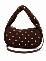 TASSEN/RIEMEN/ 2026 Tassen Maria IT studs Chocobruin  Florentina