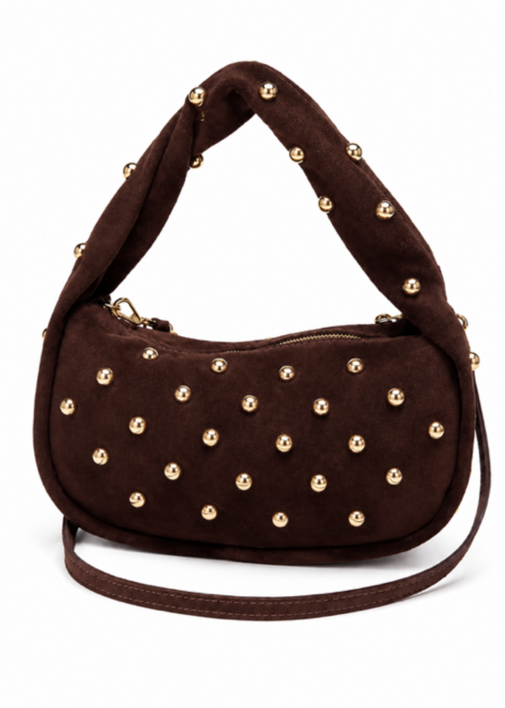 TASSEN/RIEMEN/ 2026 Tassen Maria IT studs Chocobruin  Florentina