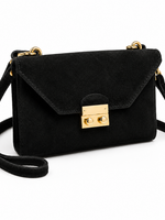 TASSEN/RIEMEN/ 2026 Staptasje Anneke zwart suede