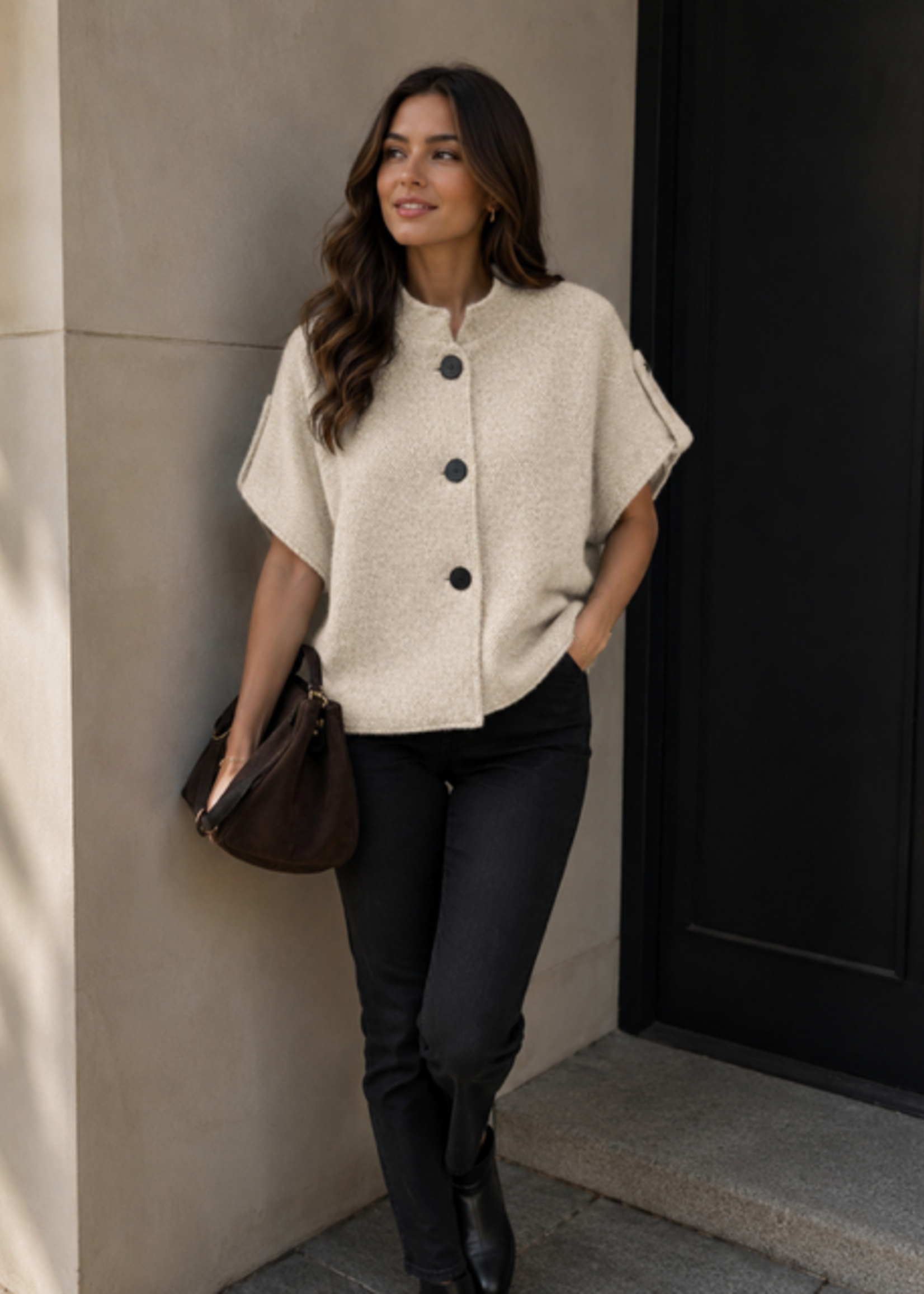 INKOOP NAJAAR/ WINTER 2026 Poncho Vestje Lea 96925 H27 (2 kleuren)