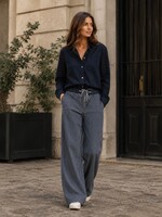 INKOOP NAJAAR/ WINTER 2026 Zac & Zoe Wide Leg stripe B6098-C (2 kleuren)