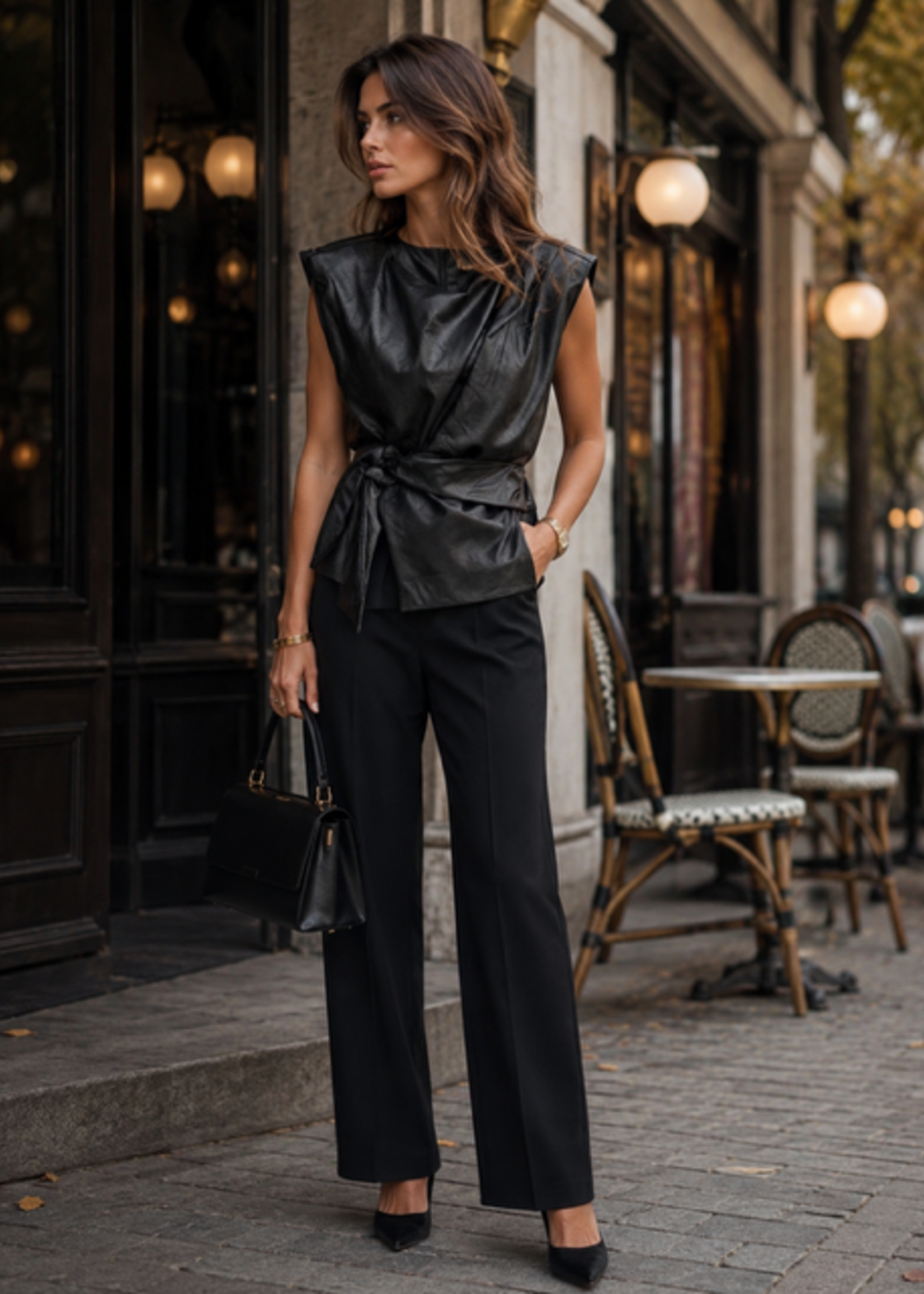 INKOOP NAJAAR/ WINTER 2026 Top Ambika Lederlook