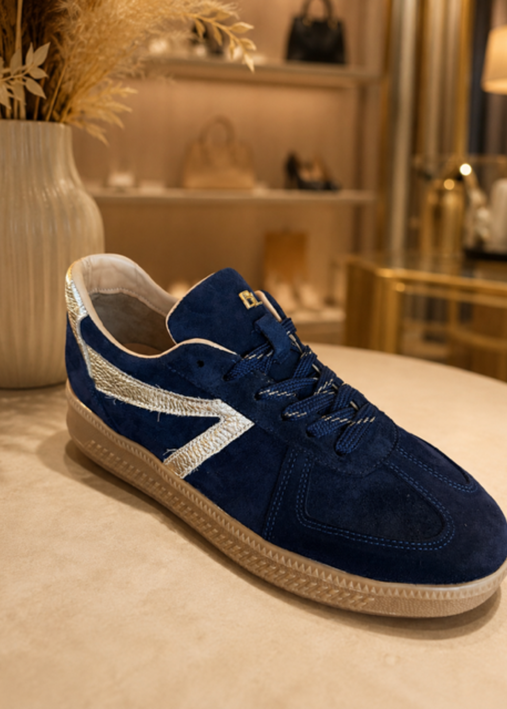 SCHOENEN BABOUCHE 2026 Babouche LIVA Navy /Gold