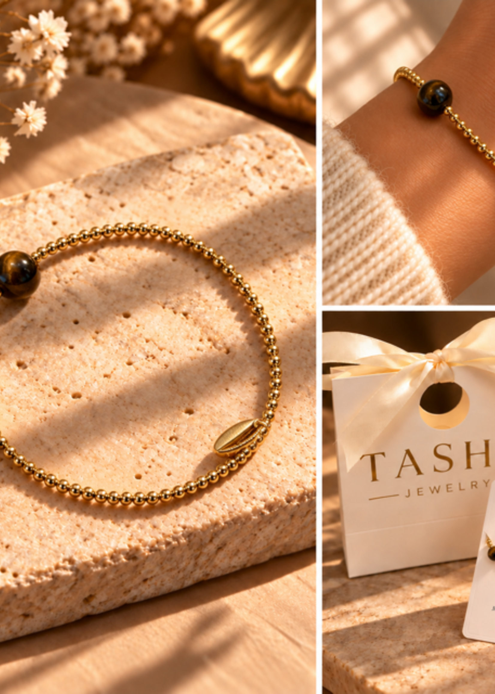 SIERADEN 2026 Tasha Jewelry (stainless steel) Tiger Eye
